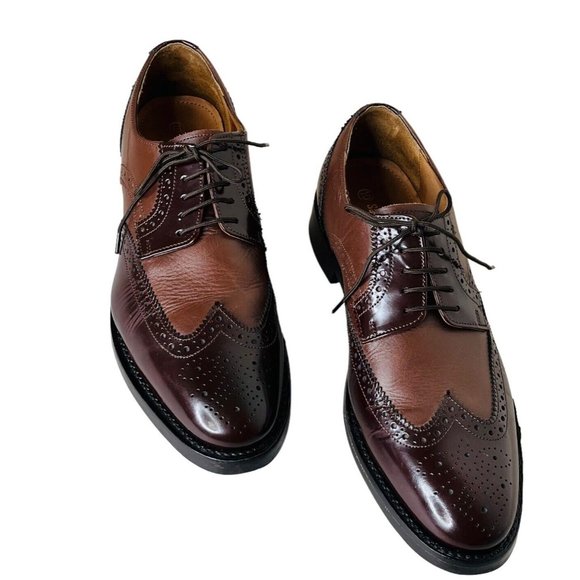 Samuel Windsor Prestige Longwings Brogue Shoes GYW Size 10 Brown main image 11